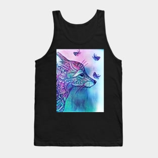 Fox and Feathers Tank Top